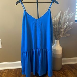 Francesca’s Drop-waist Blue Summer Dress Size Small Boho